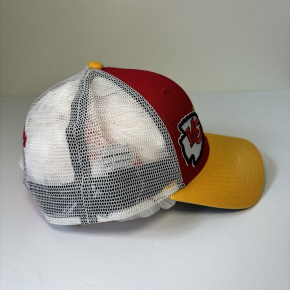 KANSAS CITY CHIEFS New Era SnapBack Mesh Trucker Hat Cap Adjustable OS NFL AFC - Picture 4 of 8